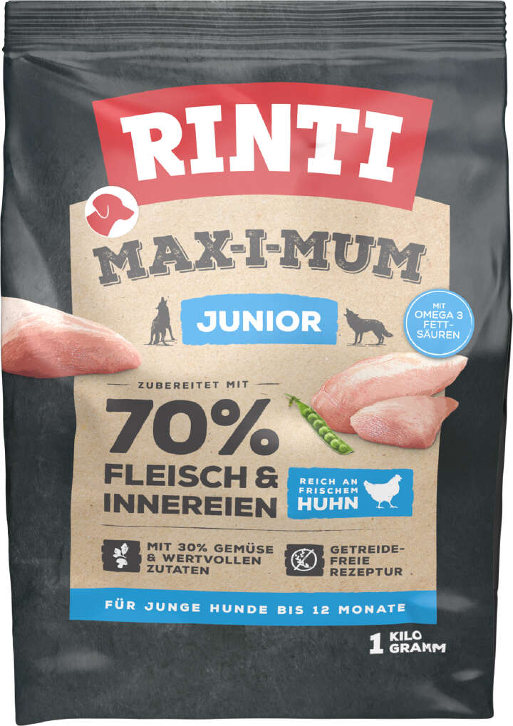 RINTI Hunde-Trockenfutter MAX-I-MUM Junior Huhn